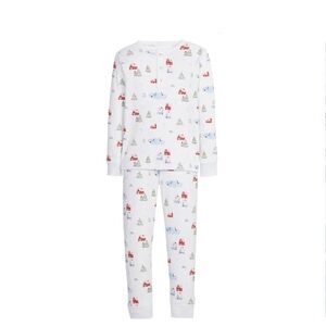 Little English Printed Jammies- Christmas Village Size 6 NWOT UNISEX